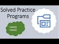 System call open-lseek Solved Programs Operating System OS Lab