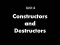 C Constructors Destructors