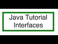 Java interfaces tutorial