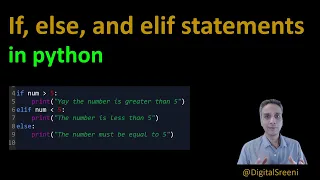 09 - if else elif statements in Python