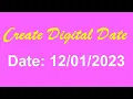 How To Easily Create Automatic Digital Date Month Year Using JavaScript CSS