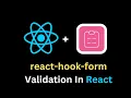 React Hook Form Implementation and Validation Errors In Hindi Tutorial - 1