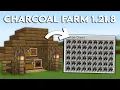 MINECRAFT EASY AUTOMATIC CHARCOAL FARM GENERATOR 1 21 10 TUTORIAL