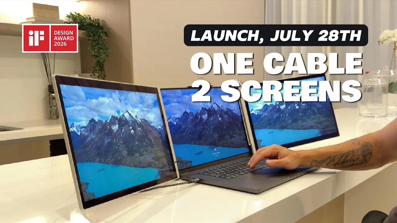 Portable Dual Monitor: Why I Built DuoView Pro - YouTube thumbnail