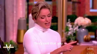 Watch John Stamos Lie about Teri Copley on the View
