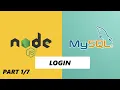 Nodejs MYSQL Login Tutorial - Part