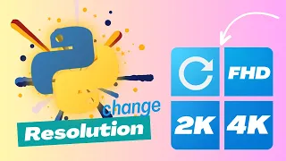 One-click Change Screen Resolution with Python