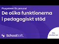De olika funktionerna i pedagogiskt stod Alla skolformer
