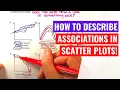 Describing Scatter Plot Associations