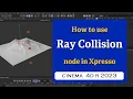 How to use the Ray Collision node in Xpresso in Cinema 4D 2023 MaxonVFX