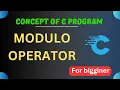 modulo operator in c program for beginners in hindi study with engineers