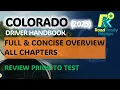 Colorado Driver Handbook 2025 - Full Concise Overview RoadReadyRecaps