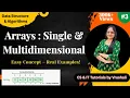 DSA 3 Arrays Single Multidimensional Array with Examples
