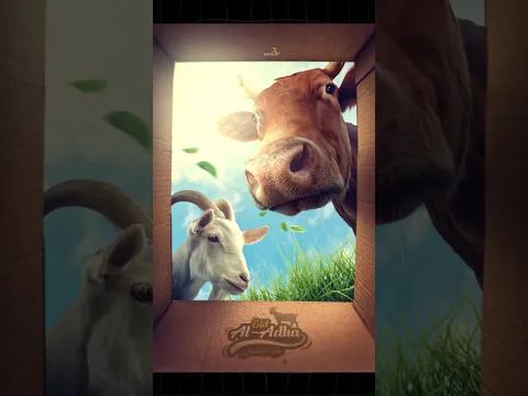 Cow and Goat Editing Eid Adha Theme In Photoshop #photoediting #photoshop #poster