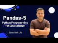 Python Programming Day-18 Pandas Data Frame Part-4 Data Data Science