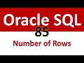 Oracle SQL Developer Tutorial For Beginners 85 Find the Total Number of Rows