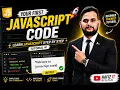 Your First JavaScript Program JavaScript Tutorial for Beginners