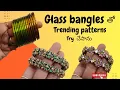 Lagu I tried trending patterns with glass bangles, try them for festivals #handmadejewelry #bangles #t...