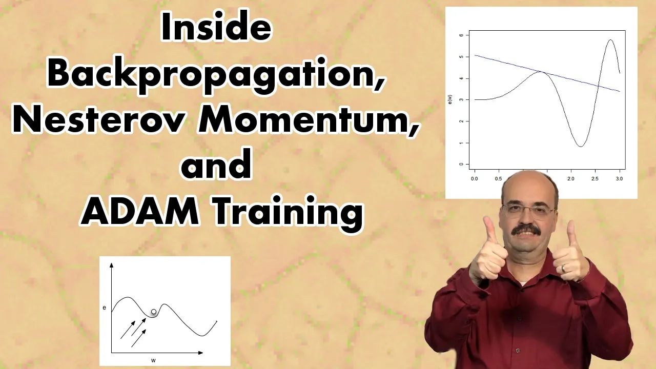 Backpropagation, Nesterov Momentum, and ADAM Training (4.4)