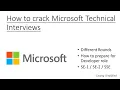 How to crack Microsoft Technical Interviews