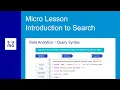 Microlesson Introduction to Search