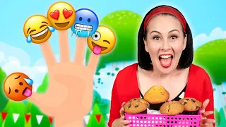 finger family emoji song more nursery rhymes lah lah funny kids songs