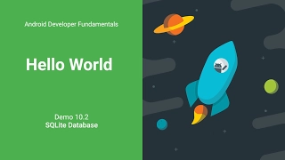 Store Data Using SQLite Database DEMO Android Development Fundamentals Unit 4 Lesson 10 2