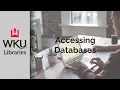 Accessing Databases