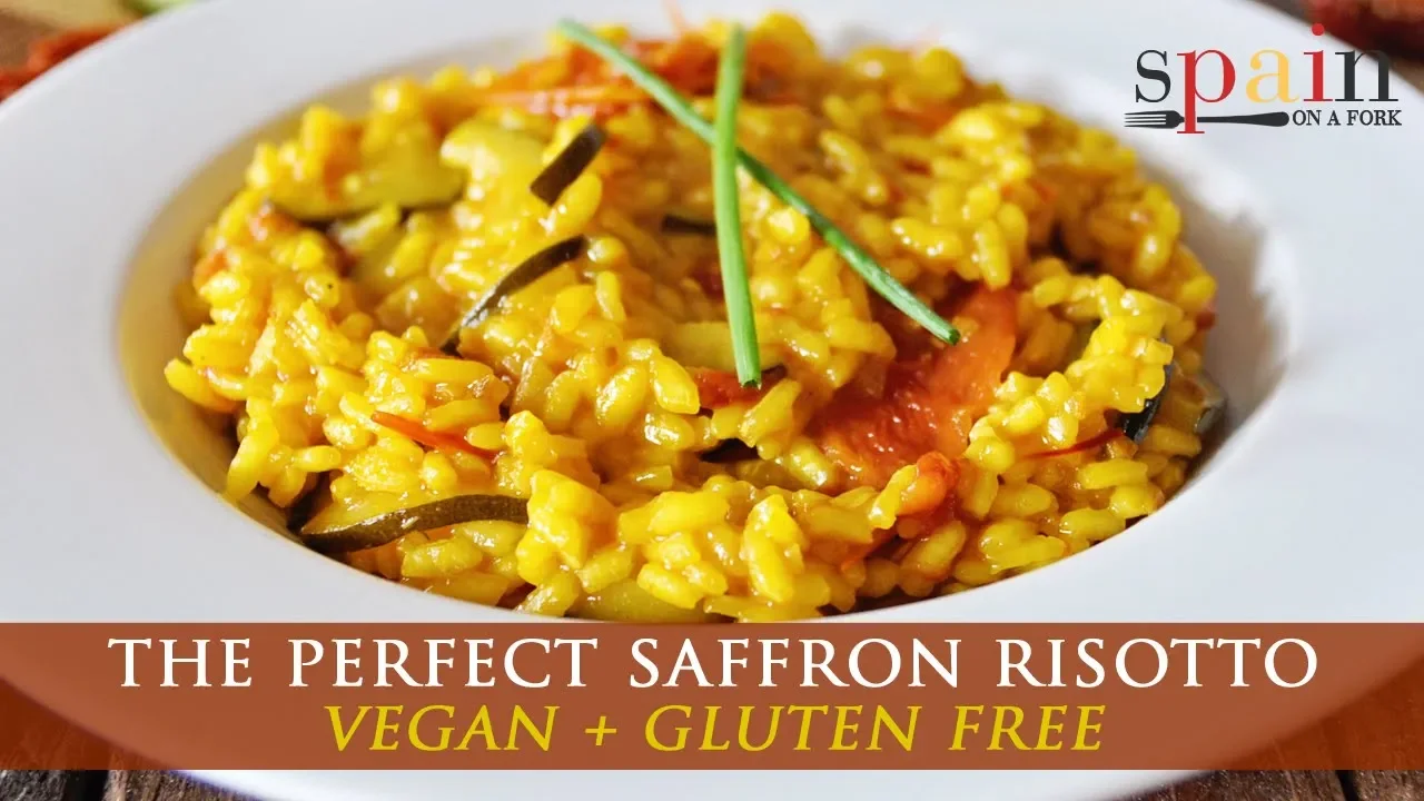 Saffron Risotto with Zucchini and Sundried Tomatoes