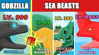 Download Godzilla vs ALL Sea Beasts Level Challenge Rampage | Kaiju Animation MP3