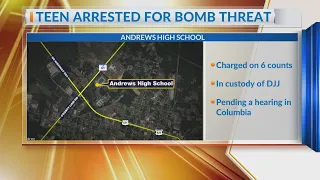Juvenile arrested over Andrews High School bomb threat