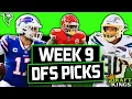 DRAFTKINGS NFL PICKS WEEK 9 NFL DFS Picks 2021 FINAL NFL PICKS
