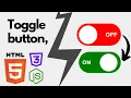 Toggle Button Using HTML CSS JavaScript Button