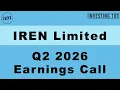 Lagu IREN Limited Q2 2026 Earnings Call