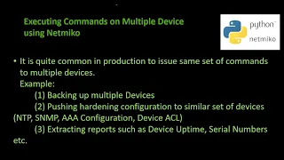 Executing a Command on Multiple Devices Using Netmiko