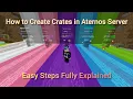 How to Create crates in aternos server in minecraft Easy Steps All versions