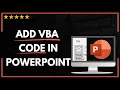 How to ADD VBA CODE in POWERPOINT
