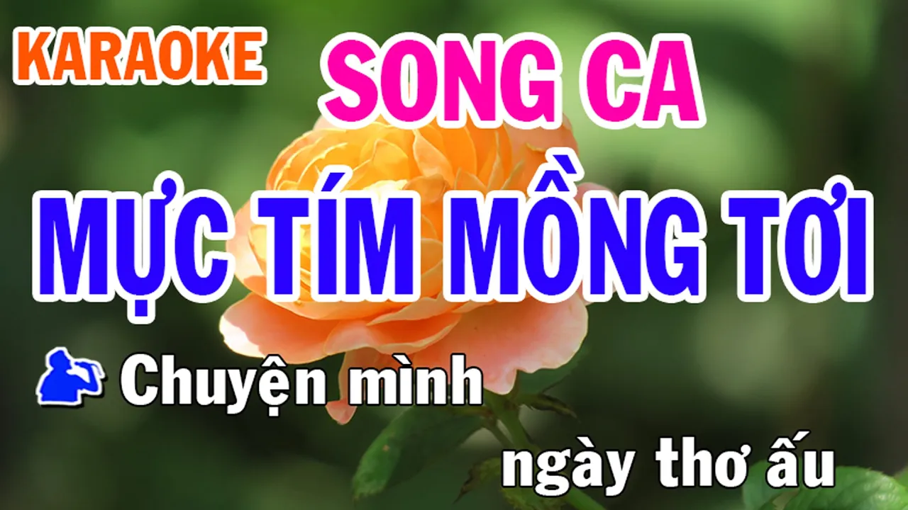 Mực Tím Mồng Tơi Karaoke Song Ca Nhạc Sống - Phối Mới Dễ Hát - Nhật Nguyễn