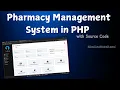 Pharmacy Management System In PHP and MySQL with Source Code