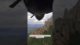 Threading a needle An insane of Crossing a cliff in a wingsuit Filip Kubica