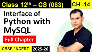 One Shot Ch 14 Interface of Python with MySQL Class 12 CS Sumita Arora S4Suren