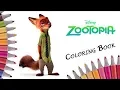 Disney Zootopia Coloring Book For Kids Fox Nick Wilde Coloring Pages Speed Coloring