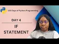 If Statement 100 Days of Python Programming Day-04