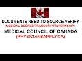 DOCUMENTS CREDENTIALS NEED TO VERIFY WITH MEDICAL COUNCIL OF CA