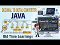 Decimal To Octal in JAVA