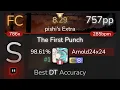 [Live] Arnold24x24 | Pierce The Veil - The First Punch [pishi's] +HDDT 98.61% {#1 757pp FC} - osu!