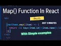 ReactJS map Function Tutorial in Telugu Arrays Objects Examples Explained