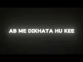 Ab Mai Dikhata Hu Ki COMBACK! Kise Kehate Hai Aura +999999 Attitude Black Screen Status #aura