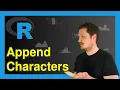 Add Characters to Numeric Data Frame Column in R Example How to Apply paste0 sub Functions