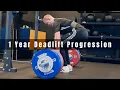 1 Year Deadlift Progression 160 to 220 kg